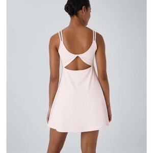 HALARA Light Pink Backless Dress